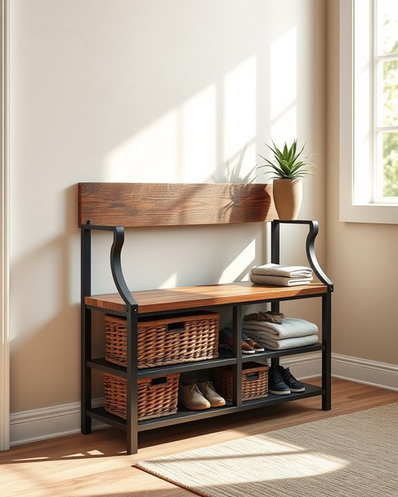 stylish storage seating solution