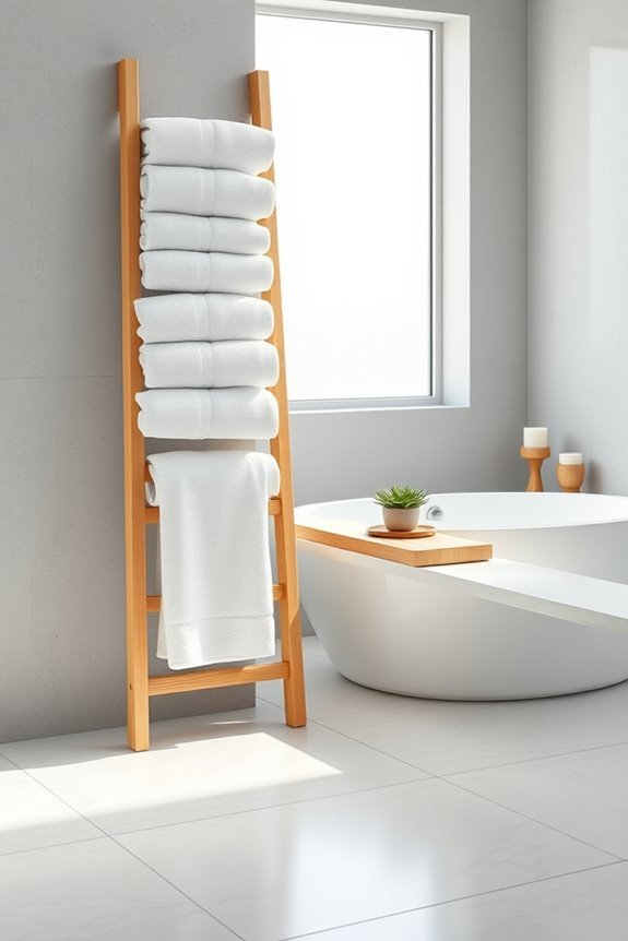 stylish towel storage solution