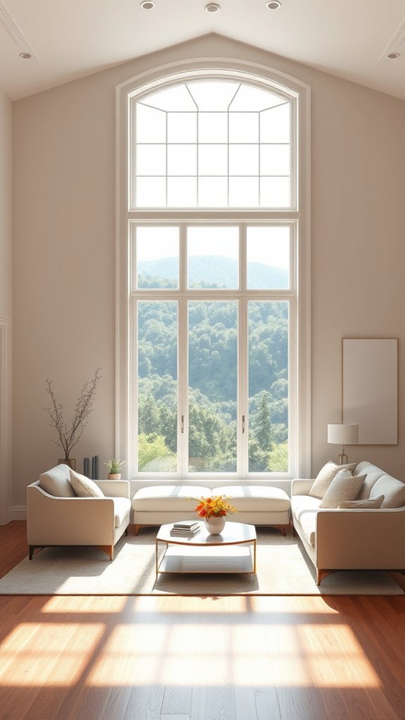 stylish transom windows enhance