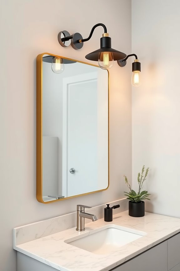 stylish two tone bathroom fixtures