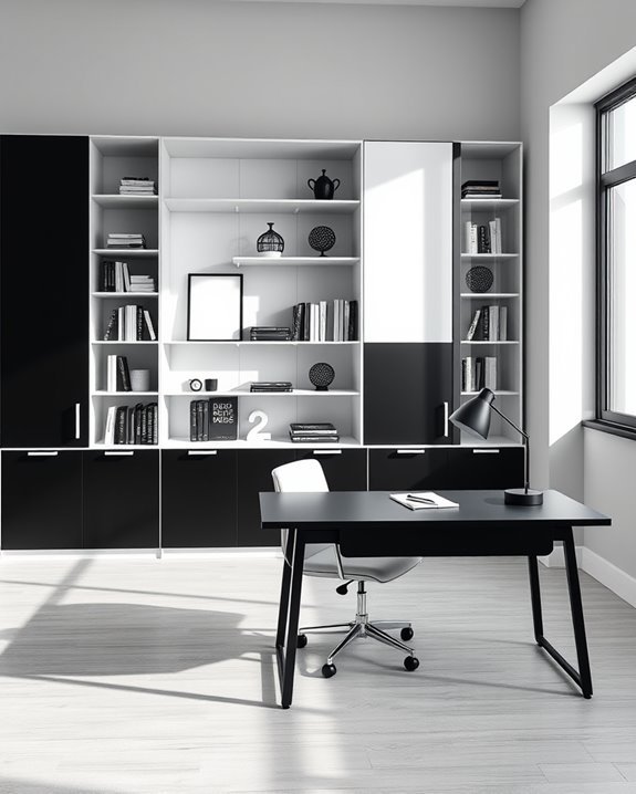 stylish two tone storage solutions