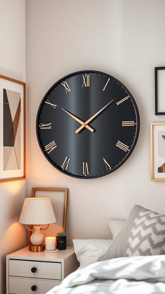 stylish wall clock decor