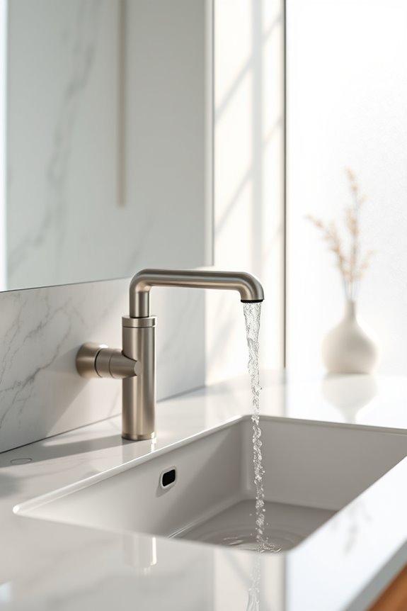 stylish wall mounted bathroom faucet
