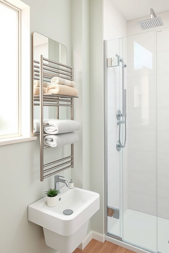 stylish wall towel rack