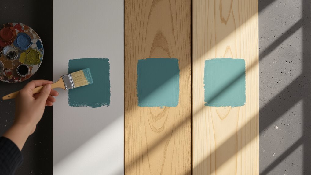 substrate influences final color