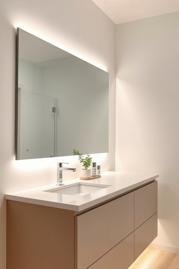 subtle ambient bathroom lighting