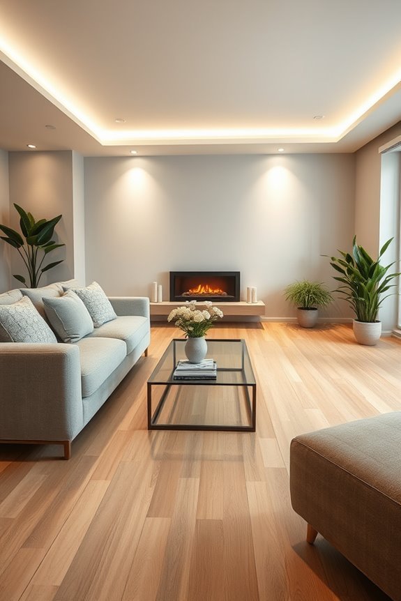 subtle ambient cove lighting