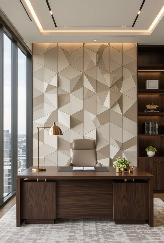 subtle bold geometric accents