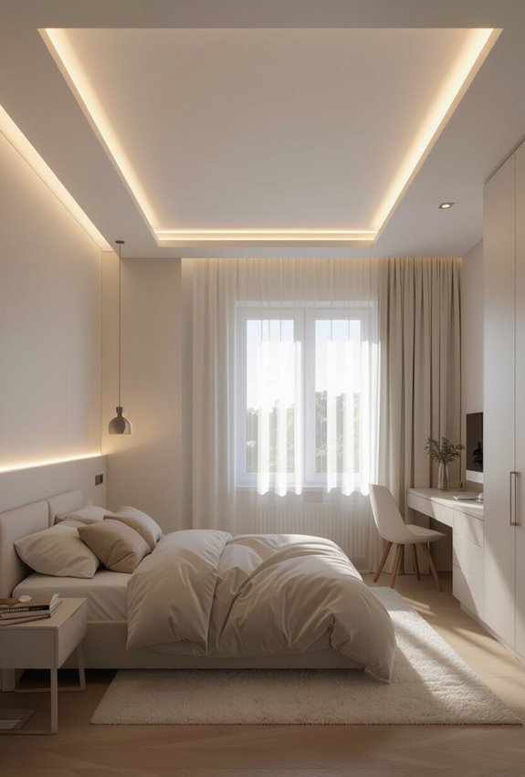 subtle ceiling edge led glow