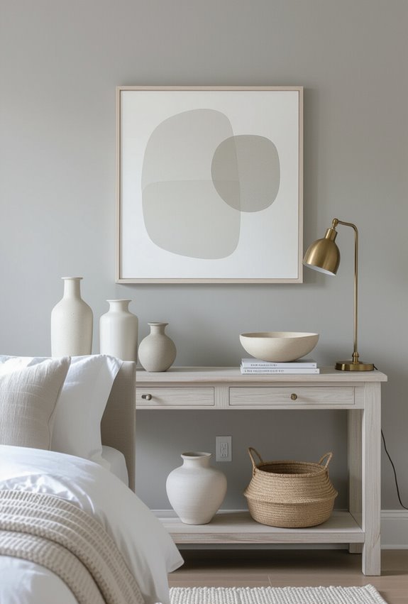 subtle contrast textured warm accents