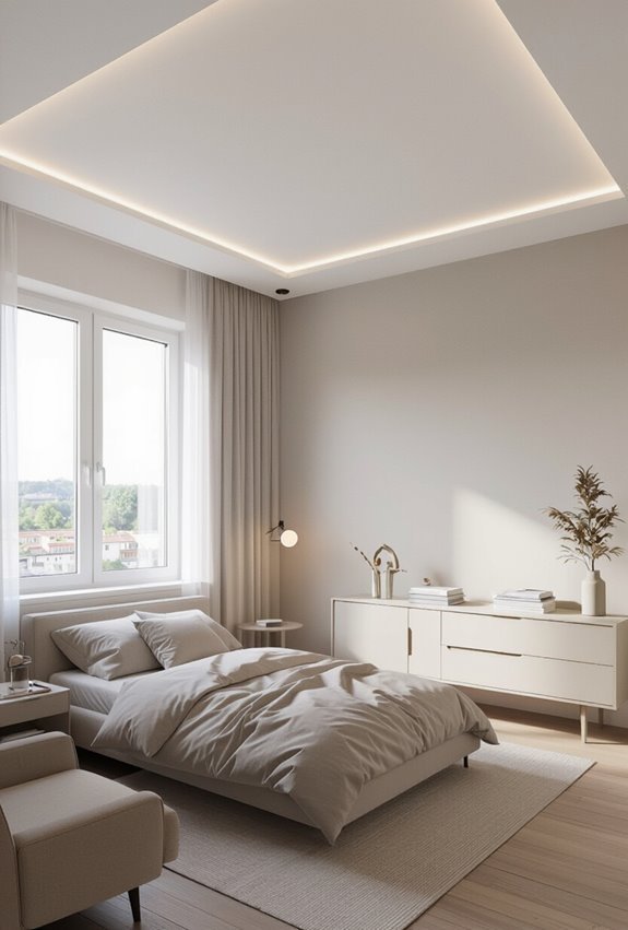 subtle darker edge ceiling shading