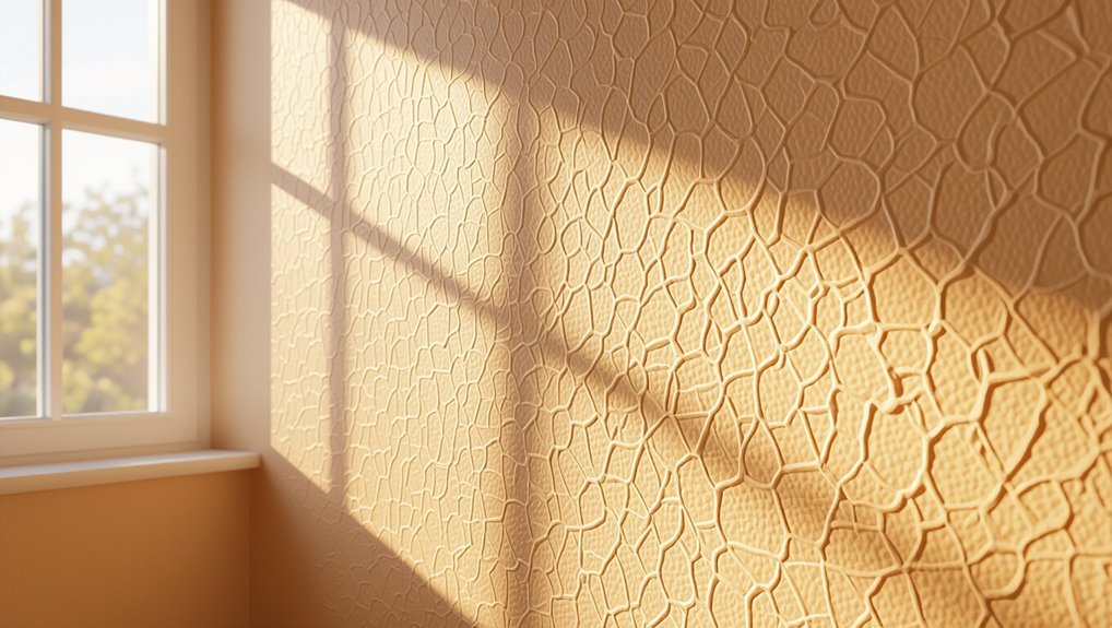 subtle dimpled wall finish
