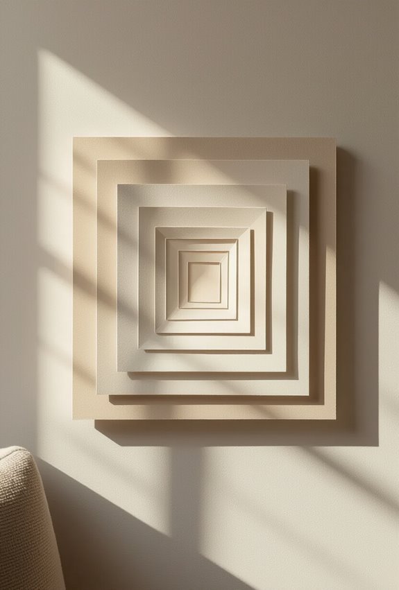 subtle layered paper depth