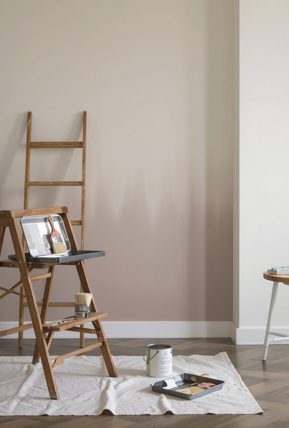 subtle ombre accent wall