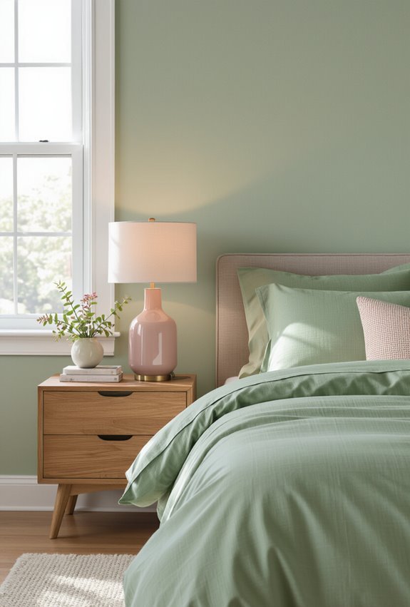 subtle pink warmth for sage