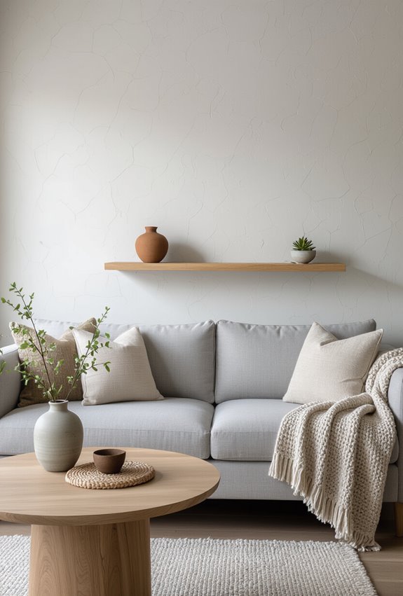 subtle textured accent wall