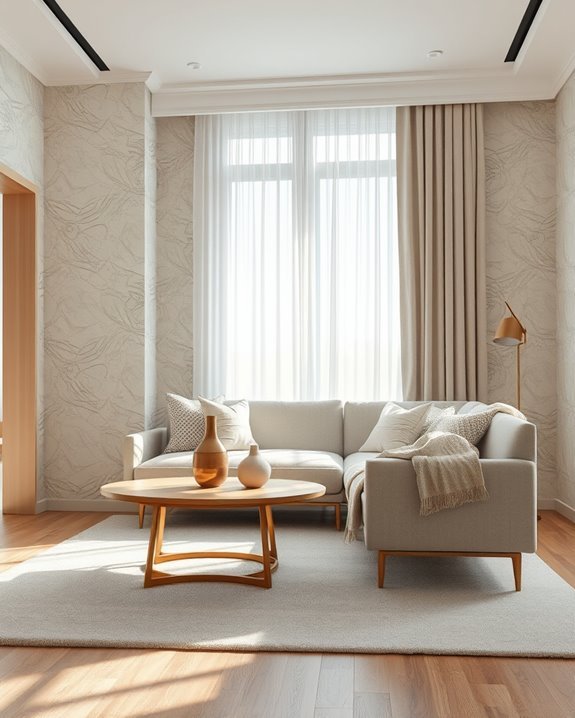subtle textures enhance depth
