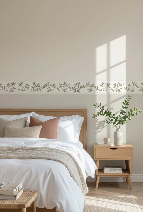 subtle wallpaper border detailing