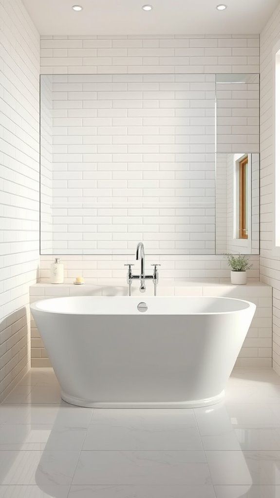 subway tile bathroom elegance
