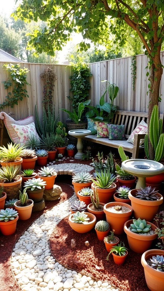 succulent and cactus arrangement