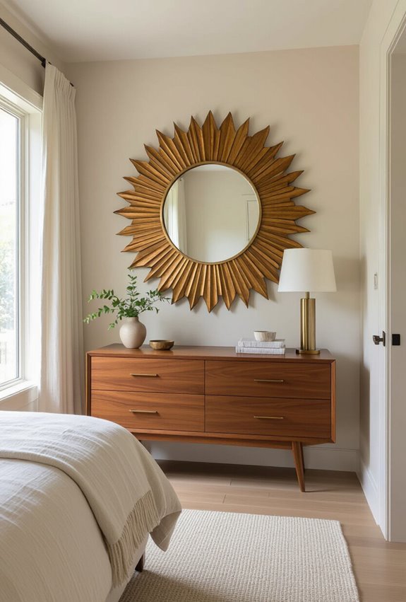 sunburst mirrors amplify warmth