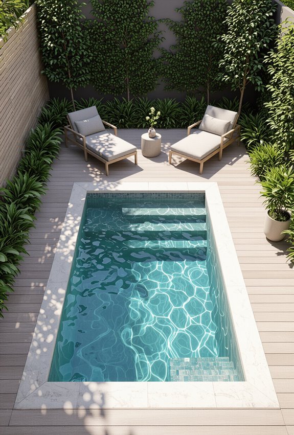 sunken wraparound deck retreat