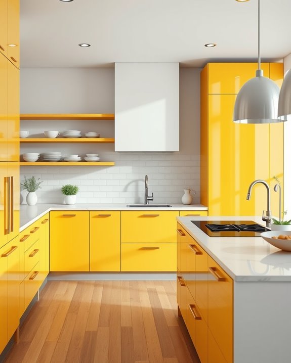 sunny gold kitchen transformation