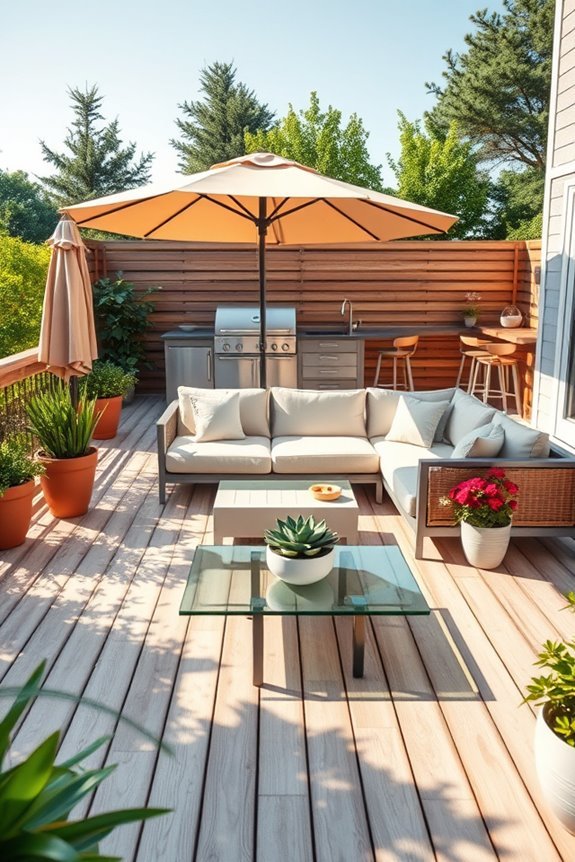 sunny lounge for relaxation