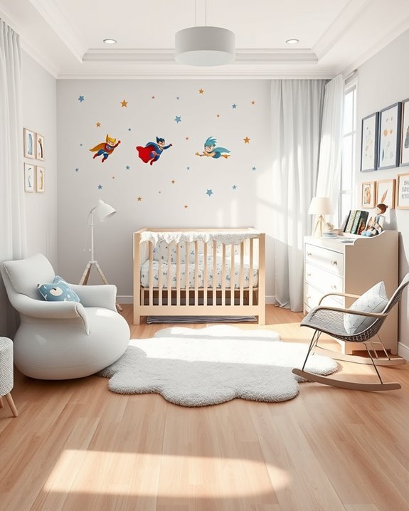 superhero themed baby bedroom
