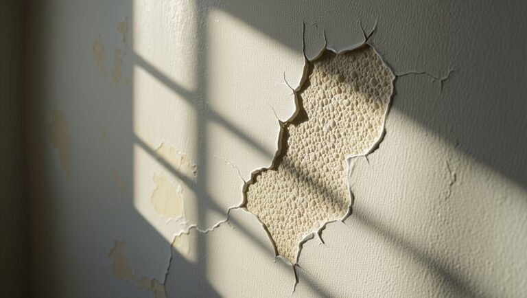 surface irregularities indicate moisture