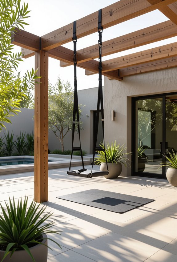 suspension trainer anchored patio