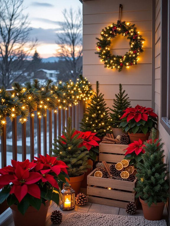 sustainable balcony holiday decor