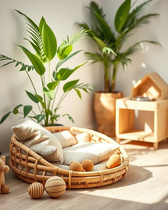 sustainable bamboo pet accessories