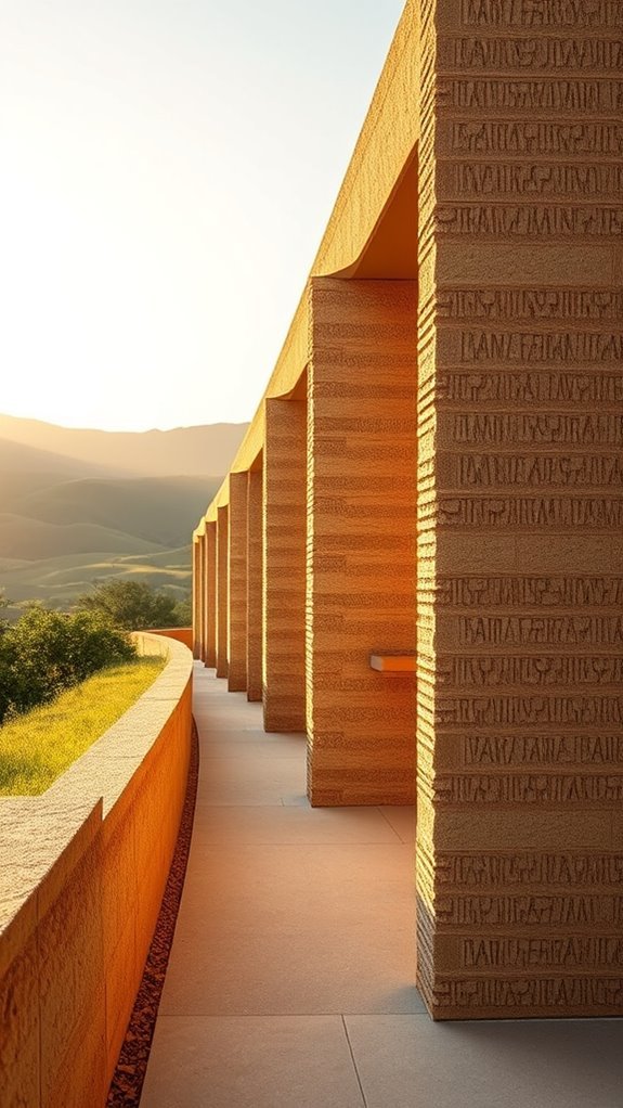 sustainable beautiful rammed earth