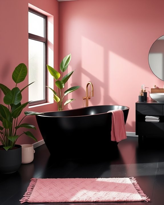 sustainable black and pink design