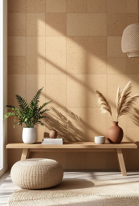 sustainable cork acoustic walltiles