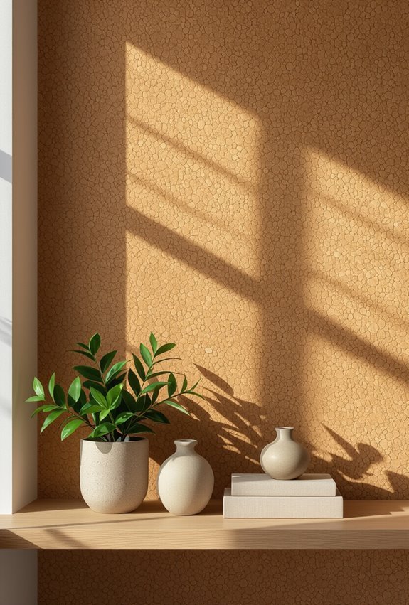 sustainable cork soundproofing accent