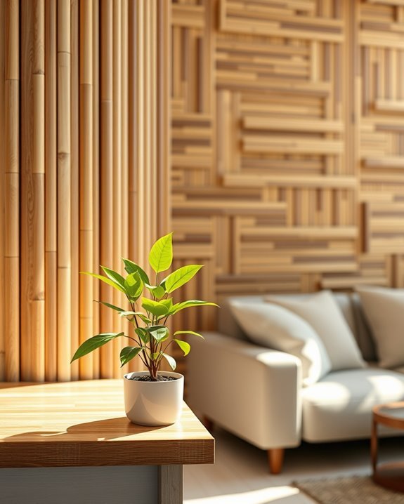 sustainable diy bamboo walls