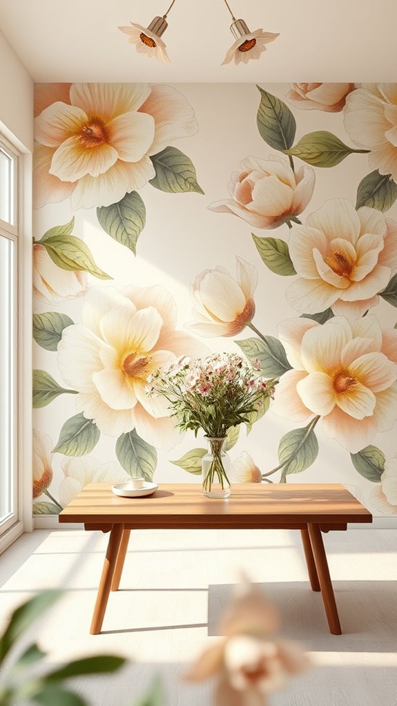 sustainable floral wallpaper benefits