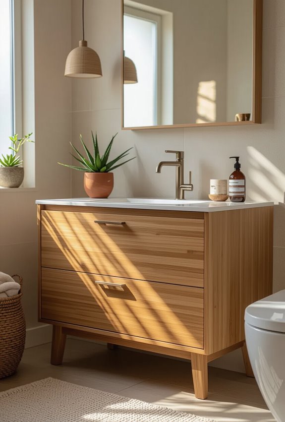 sustainable materials for bathroom cabinetry