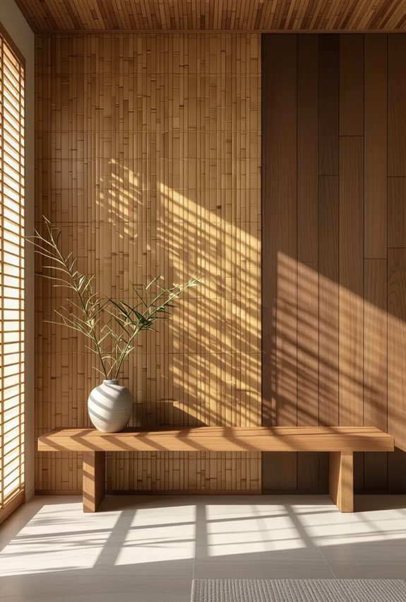 sustainable mixed tone bamboo cladding