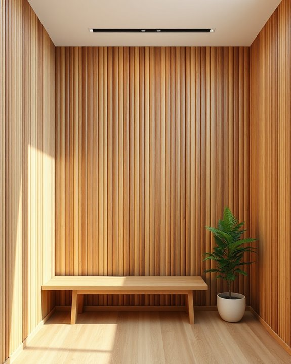 sustainable modern bamboo paneling