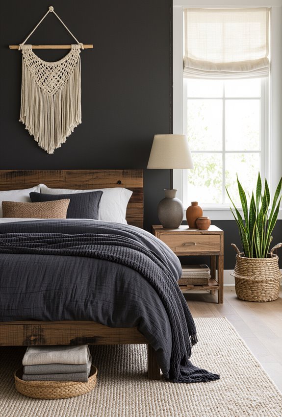 sustainable moody materials and finishes