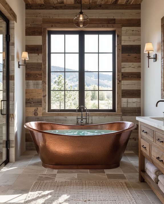 sustainable reclaimed bathroom design