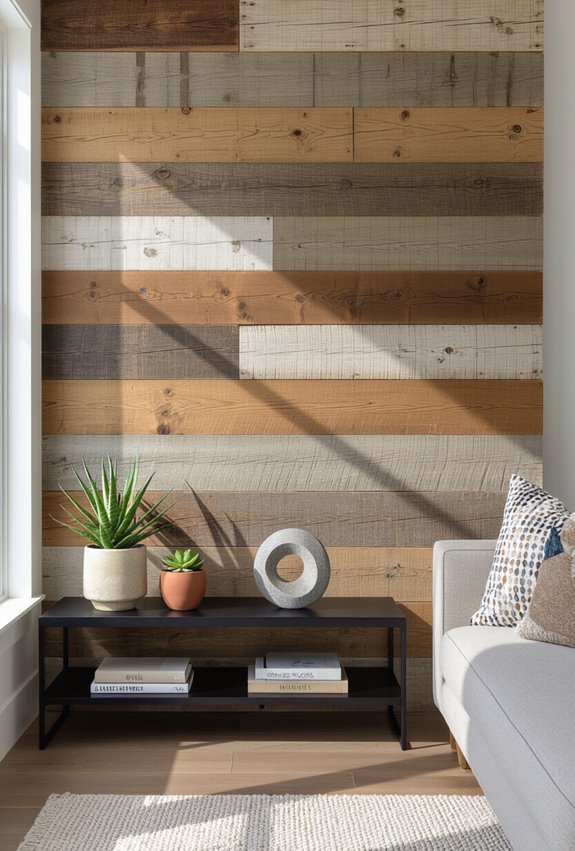 sustainable reclaimed wood accent