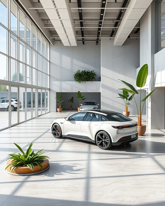 sustainable showroom design elements