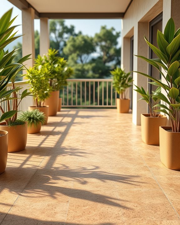 sustainable stylish balcony flooring