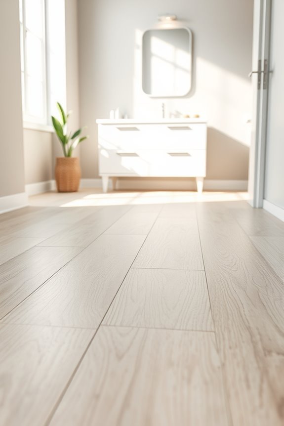 sustainable stylish bathroom flooring