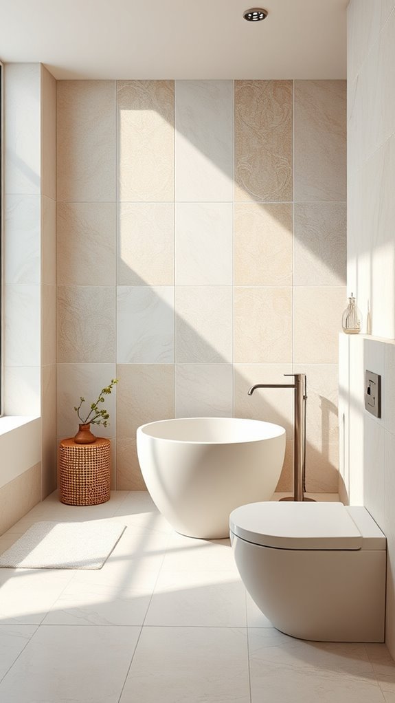 sustainable stylish bathroom tiles