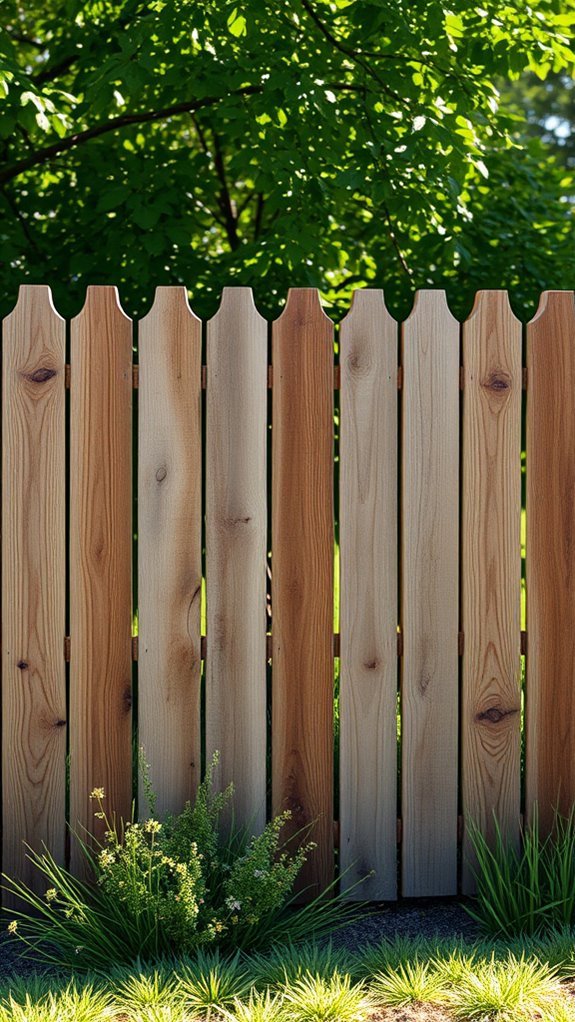 sustainable unique wood fencing